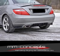 CUP Diffusor Ansatz Schwarz FüR Mercedes SLK R172 Heckansatz HeckschüRze Ansatz