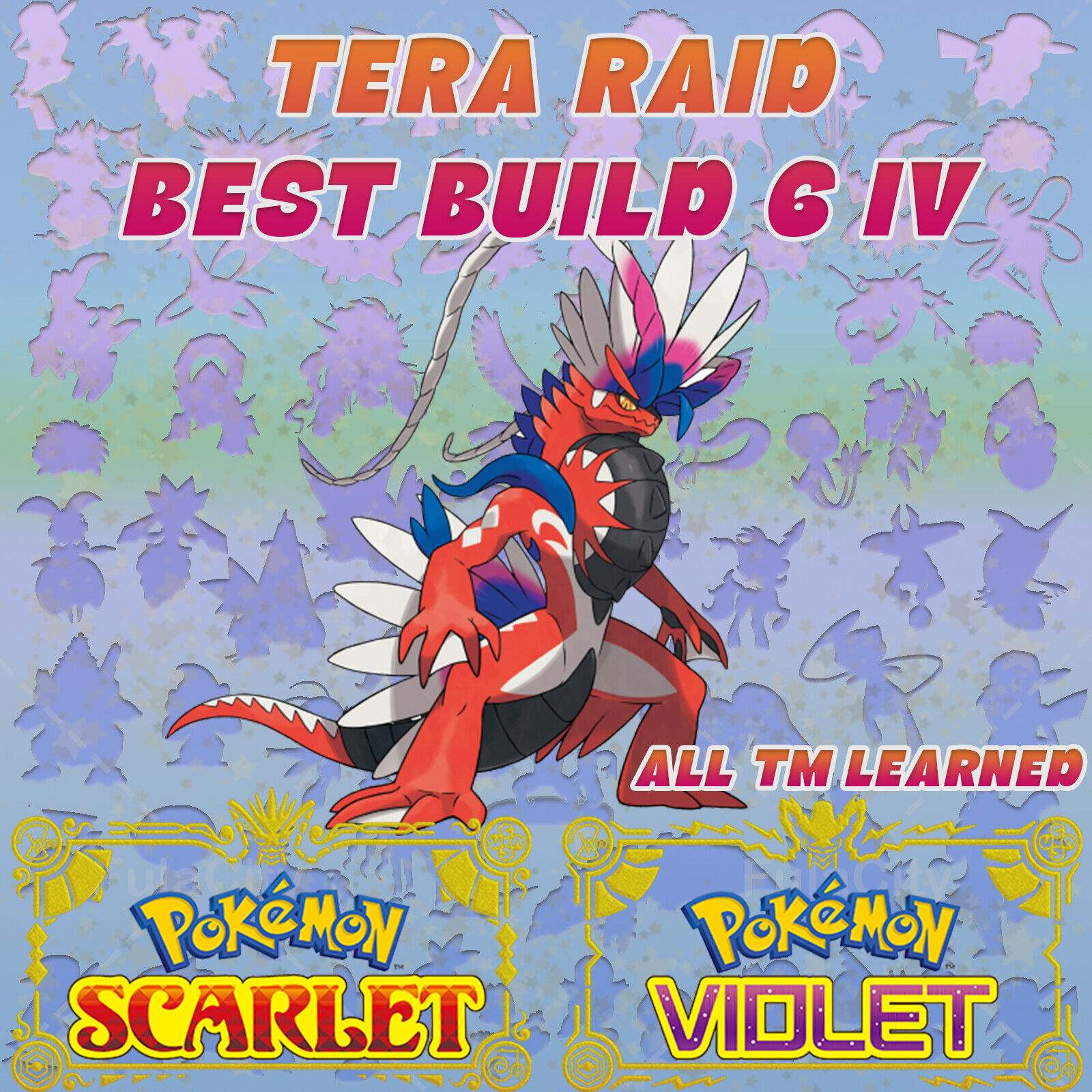 ⭐ Pokemon Scarlet and Violet ⭐ Koraidon ⭐ 🪘 Rillaboom Raid Ready 🪘