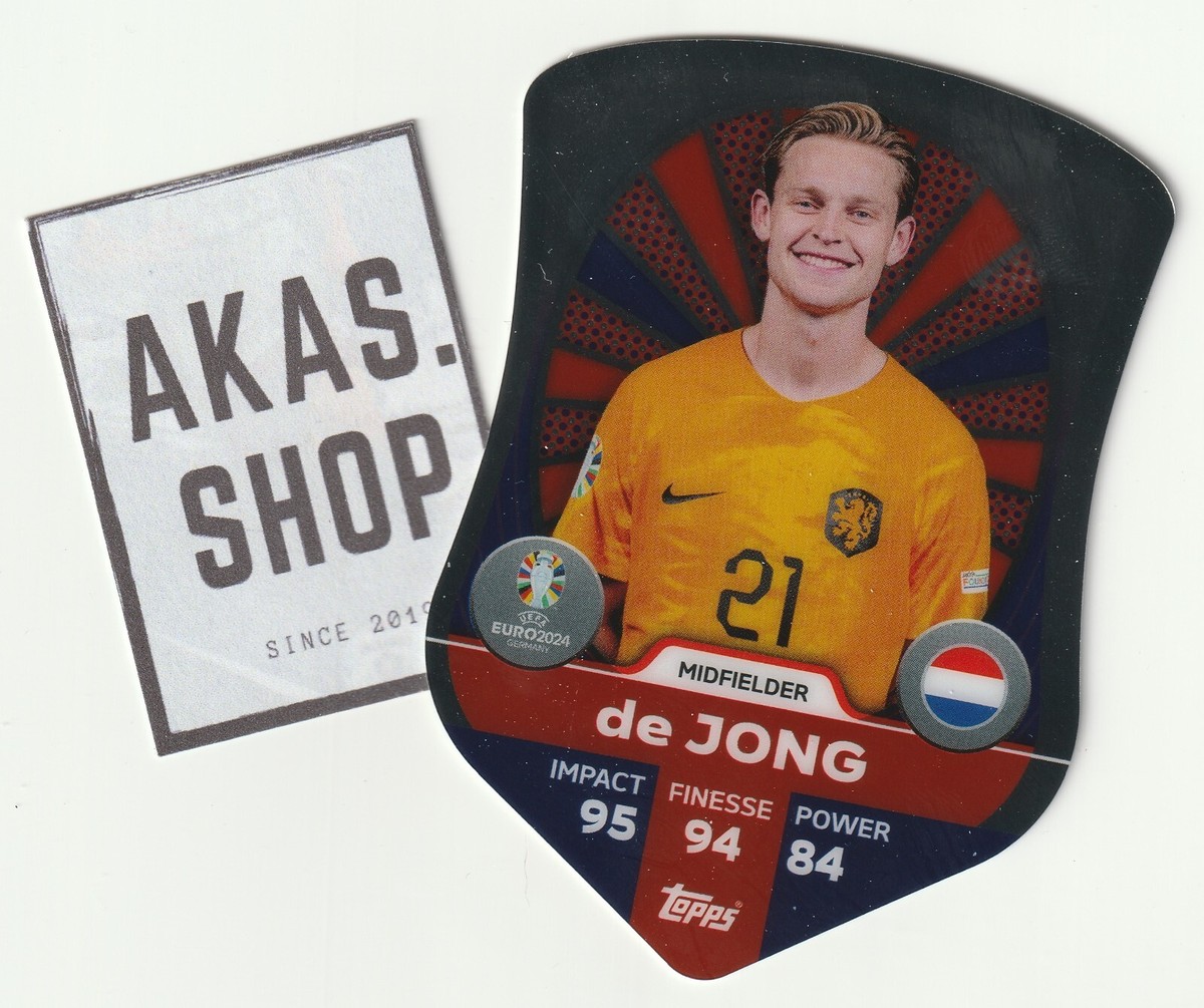 EURO2024 デ・ヨング Frenkie de Jong SC 5 Chrome Shield 2024 Topps Match Attax