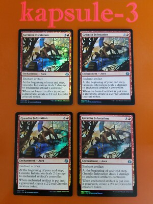 4x Gremlin Infestation (LP-NM) | FOIL | Aether Revolt | MTG Magic Cards