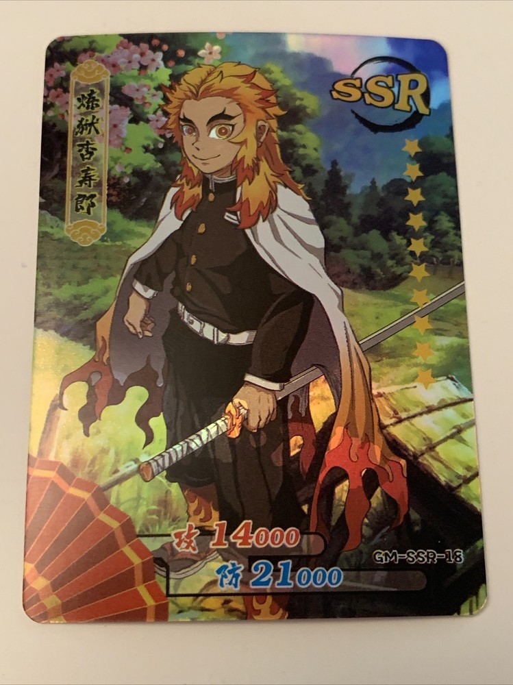 Rengoku Kyojuro SSR 18 Demon Slayer Foil Goddess Waifu Card Girl Doujin Anime