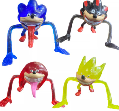 BUNDLE SHIN SUPER SONIC KNUCLES SHADOW TAPES TRANSLUCENT action figure 4  HORROR