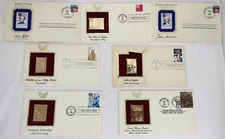 7 Stamps First Day of Issue Envelopes 1987 to 2001 US Commerative Issues 