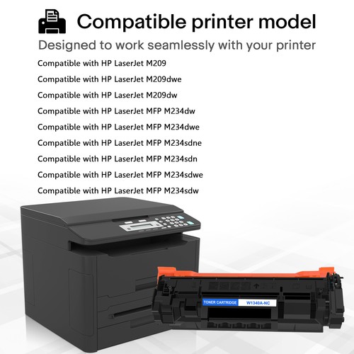 3PK 134A W1340A Toner Compatible With HP LaserJet MFP M234sdw M234sdwe No Chip - Picture 3 of 16
