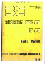 Bomford Supertrim Base 470, GT470 Hedgetrimmer Parts Manual