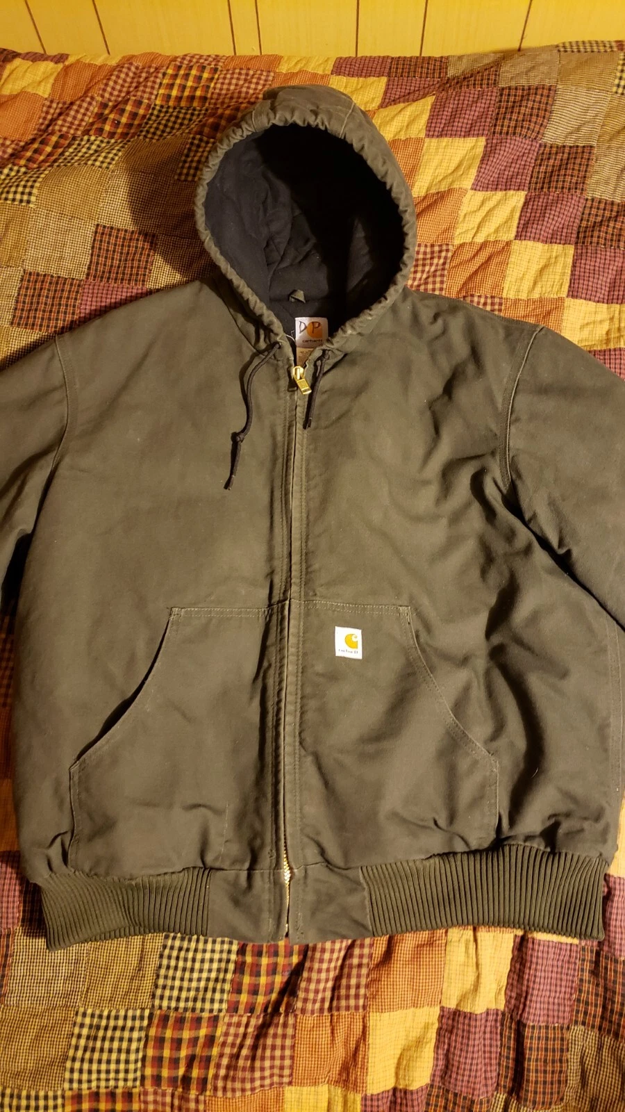 Carhartt Vintage Jacket Mens Size XL Regular # J140-DGR Green