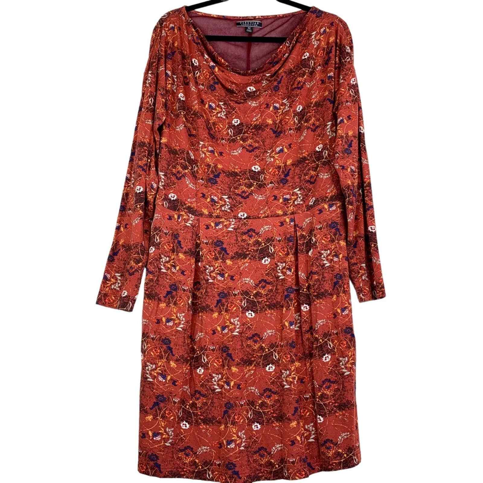 Peruvian Connection Annika Dress Long Sleeve Jers… - image 3