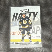 Upper Deck Credentials 2024-25 That's a Hatty Pastrnak #TH-DP NHL