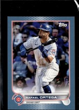 2022 Topps Mini #358 Rafael Ortega Blue #/10 Chicago Cubs