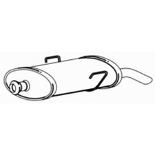 Quality Rear Exhaust Silencer Back Box for Peugeot 106 Injection 1.4 (1991-1996)
