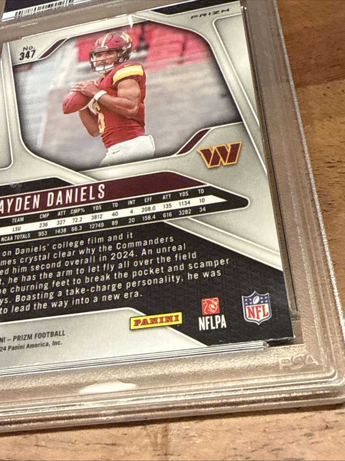 2024 Prizm Jayden Daniels Neon Green Pulsar (RC)  PSA 10🔥🔥 view 9