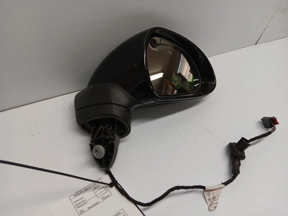 Espejo retrovisor puerta derecha pasajero negro 13-16 Porsche Boxster Cayman 981  Foto 2 de 4
