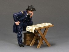King & Country CW088 General Grant at the Table - Retired - Mint in Box Neuf