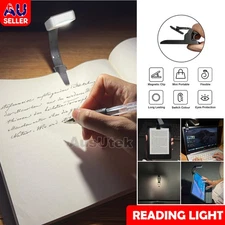 LED Book Reading Book Light Clip on Bed Rechargeable 3-level Brightness Lamp
