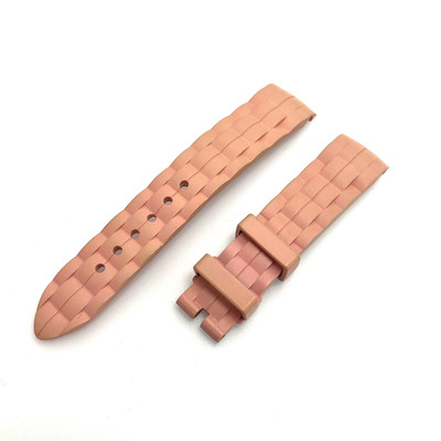 Chopard Kautschuk Armband Band 18/16 mm 105/70 rosa echt Swiss Made mit...