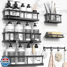 YASONIC Shower Caddy, 100% Rustproof Shower Shelves for Inside Sh