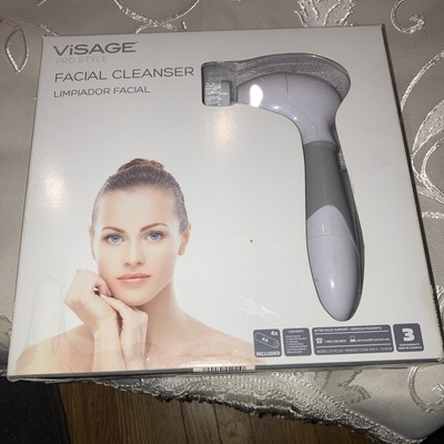 Visage Pro Style Facial Cleanser NIB Spinning Brush with additional brushes
