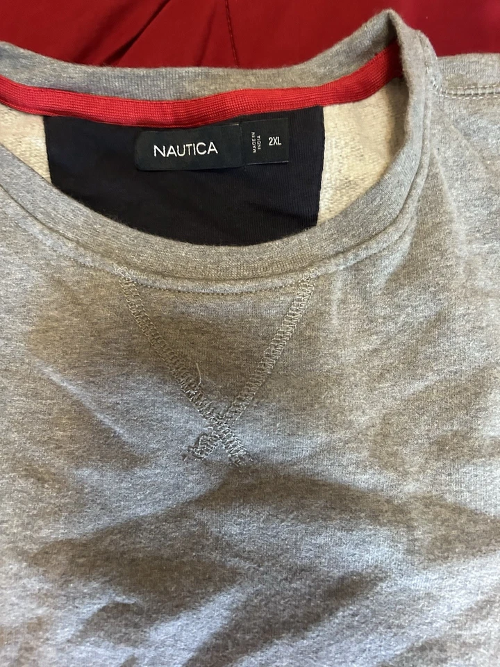 NAUTICA JEANS CO. SUSTAINABLY CRAFTED CREWNECK SWEATSHIRT XXL MINT CONDITION - Image 2 of 3