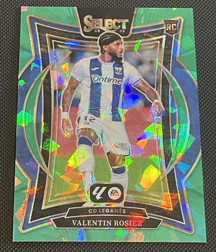 2024-25 Select La Liga Valentin Rosier RC Terrace Green Ice SSP Rewards Pack RC