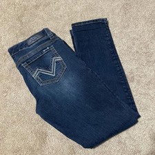 Seven7 Dark Wash Slim Straight Stretch Women's Jeans Size 8