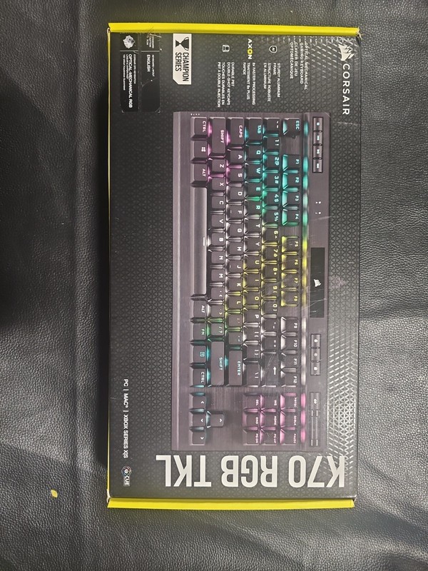 CORSAIR K70 RGB TKL CHAMPION SERIES Optical-Mechanical Gaming Keyboard -Black