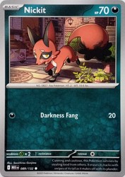 Nickit 089/132 Mega Evolution Common Pokemon TCG