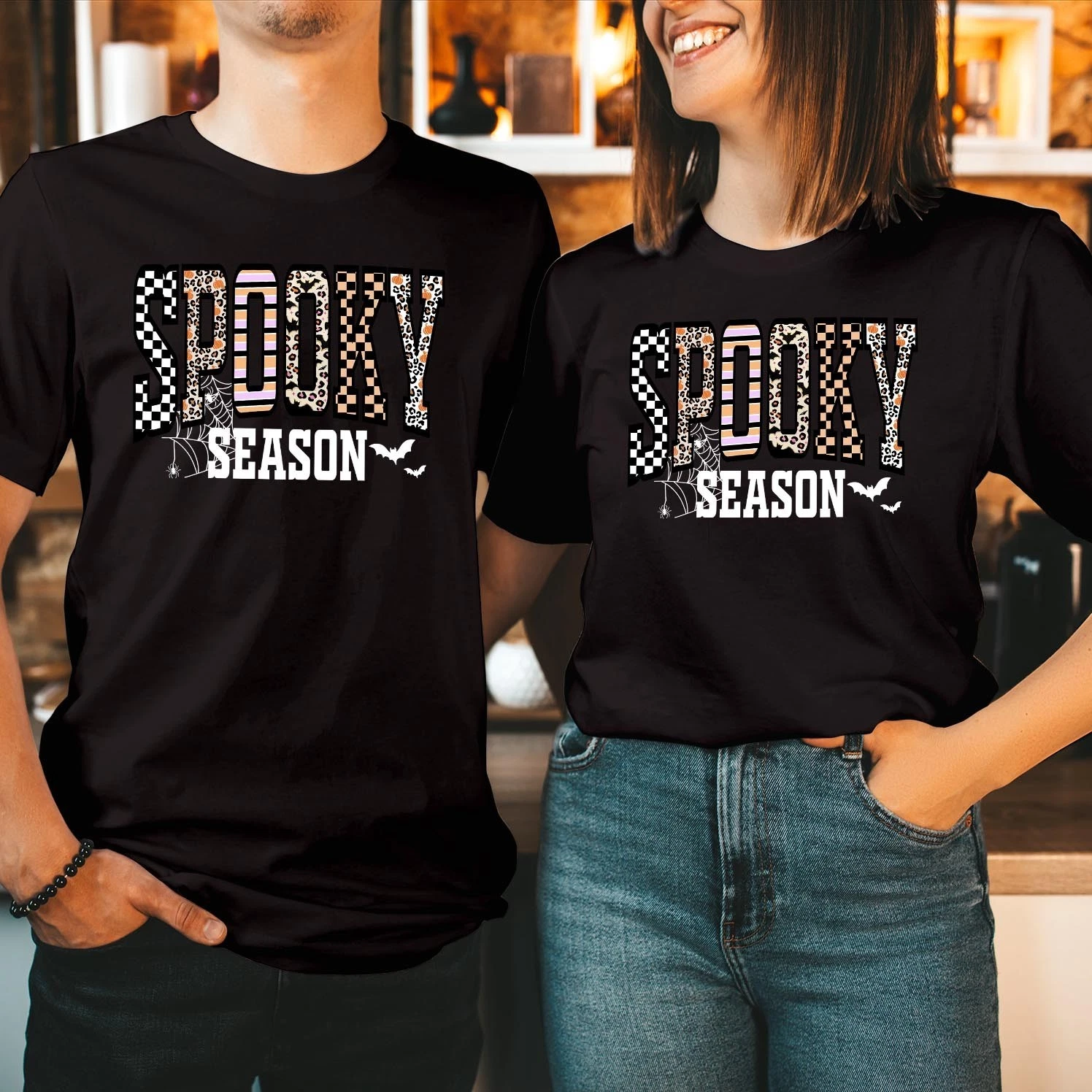 Spooky Season Halloween Sweatshirt Retro Fall Jumper