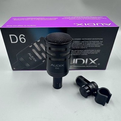 NEW Audix D6 Cardioid Wired Dynamic Microphone free shiping
