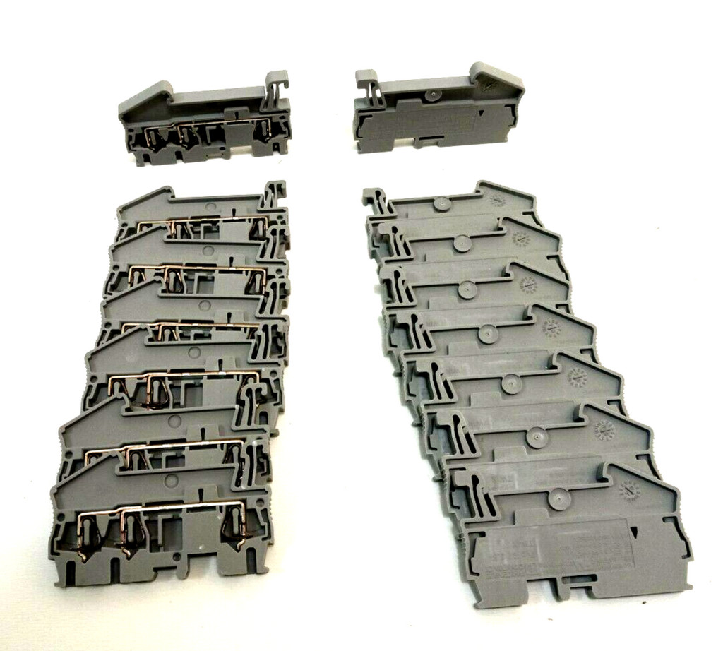 15x Phoenix Contact 3-wire feed-through terminal block ST 2.5-TWIN gray 3031241