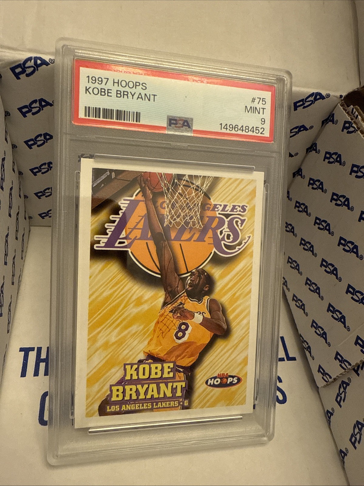 1997 HOOPS #75 KOBE BRYANT PSA 9
