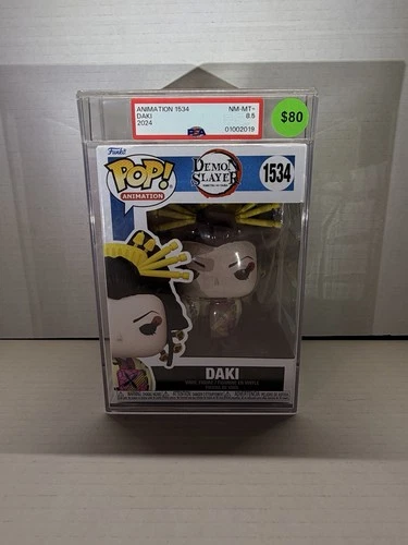 Funko Pop Animation #1534 Daki Demon Slayer PSA 8.5 NM-MT+ Graded Vinyl Figure