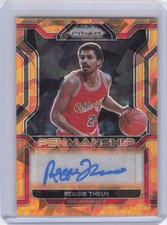 2021-22 Panini Prizm #PM-RTH Reggie Theus Penmanship Prizms Orange Ice