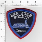 SAN JUAN -- TEXAS ^^ COLLECTIBLE POLICE EMBROIDERED PATCH