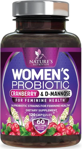Probiotics for Women's Digestive Health 60 Billion CFU 16 Strains for Vaginal pH