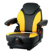 Tractor Suspension Seat Highback Low Adjustable Backrest Slide Rails Armrests