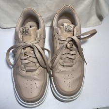 Nike Air Force 1 Pixel Particle Beige Womens 8 Very Good Condition
