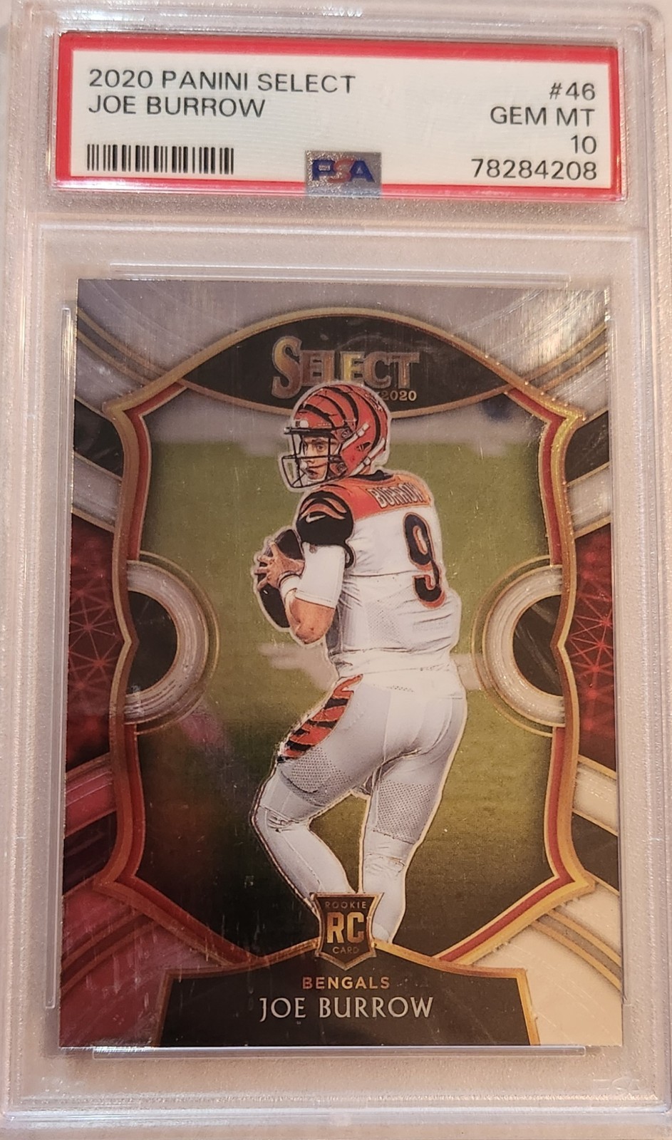 Joe Burrow 2020 Panini Select #146 PSA 10 GEM MT Rookie (RC) Bengals