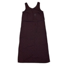 Vintage K Studio Red Leaf Print Maxi Dress Women's Size 10