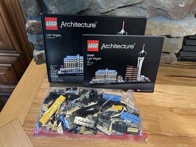 LEGO ARCHITECTURE: Las Vegas (21047) COMPLETE SET COMES W BOX FREE SHIPPING