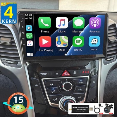 DAB+ Für Hyundai i30 GD 2012-2016 64G Android 15 Autoradio Carplay GPS Navi WIFI