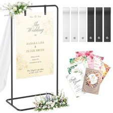 Wedding Welcome Sign Stand,Adjustable Welcome to Our Wedding Sign Holder