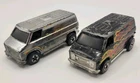 Redline Super Van With Flames HOT WHEELS REDLINE BLACK & CHROME Lot Of 2