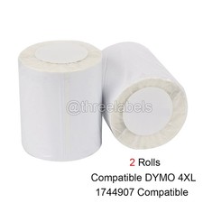 2 Rolls Direct Thermal Shipping Labels 4"x6" for DYMO 4XL 1744907 Compatible