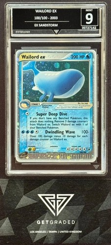 Wailord ex graded PSA 9 for sale on eBay