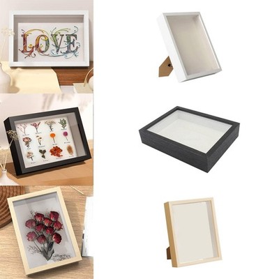 Dried Flower Display Frame Box Rectangle 3cm Inside Depth