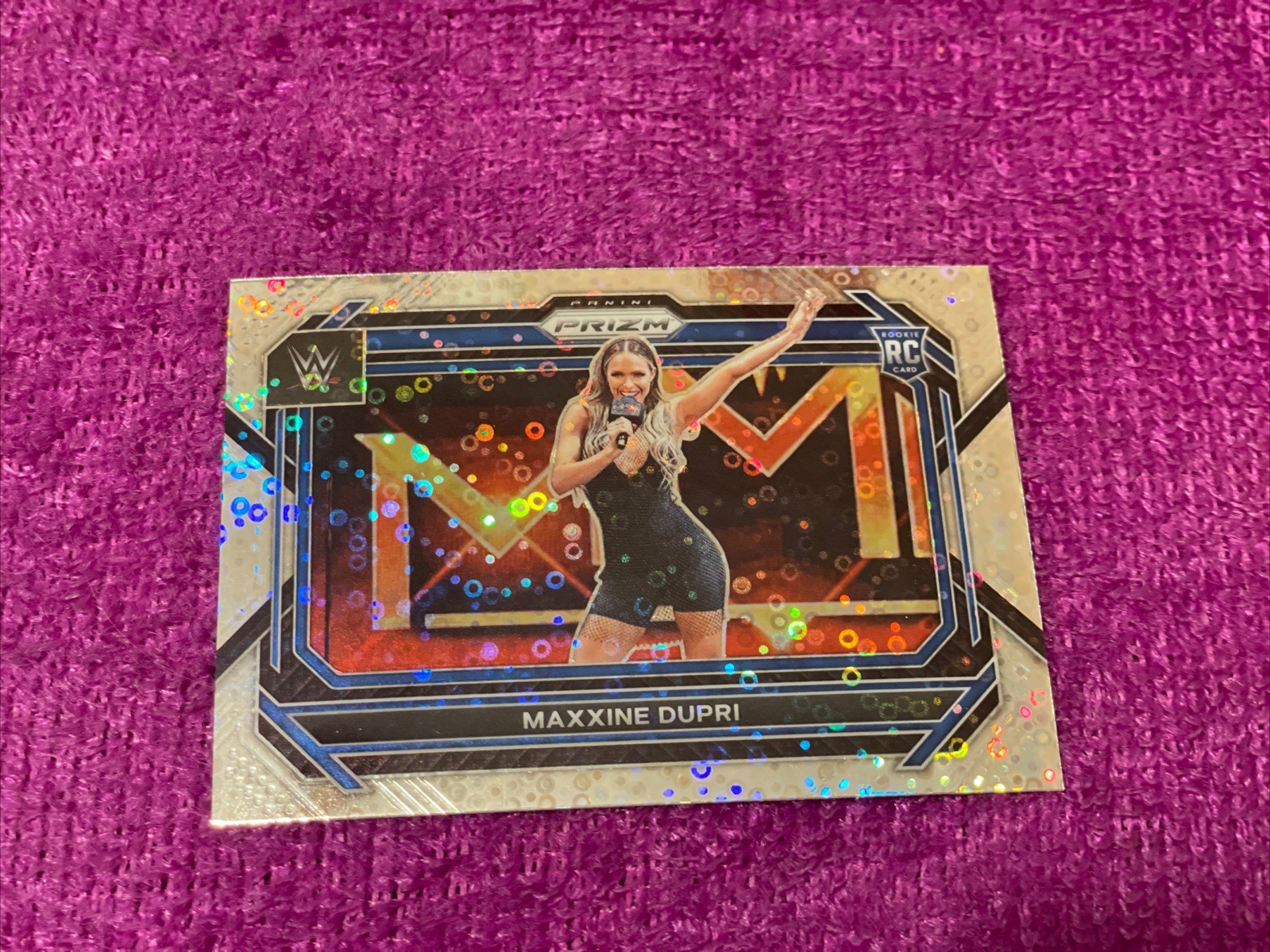 2023 PANINI PRIZM WWE UNDERCARD MAXXINE DUPRI #85 RC DISCO PRIZM SMACK DOWN