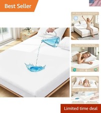 King Size Waterproof Mattress Cover   Washable  Lightweight Protection