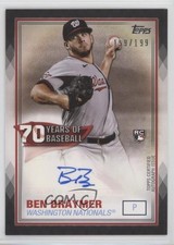 2021 Topps 70 Years of Baseball Series 2 Black 159/199 Ben Braymer Auto 0c2