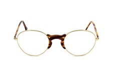 300€ Lunettes de vue LGR L.G.R Monture optique en métal doré Didessa 02 49mm