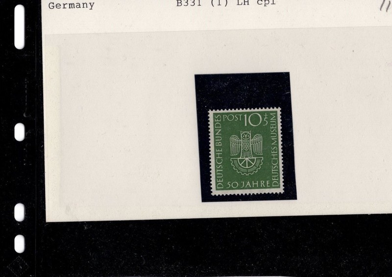 BH GOLDPATH: GERMANY 1953 DEUTSCHES MUSEUM SEMI-POSTAL STAMP BHS_001_151_24